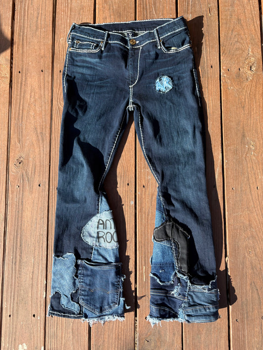 ANTI X TR PATCHWORK FLARES